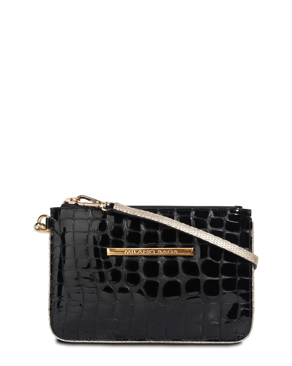 Mini Cartera PC-114 Negro Croco