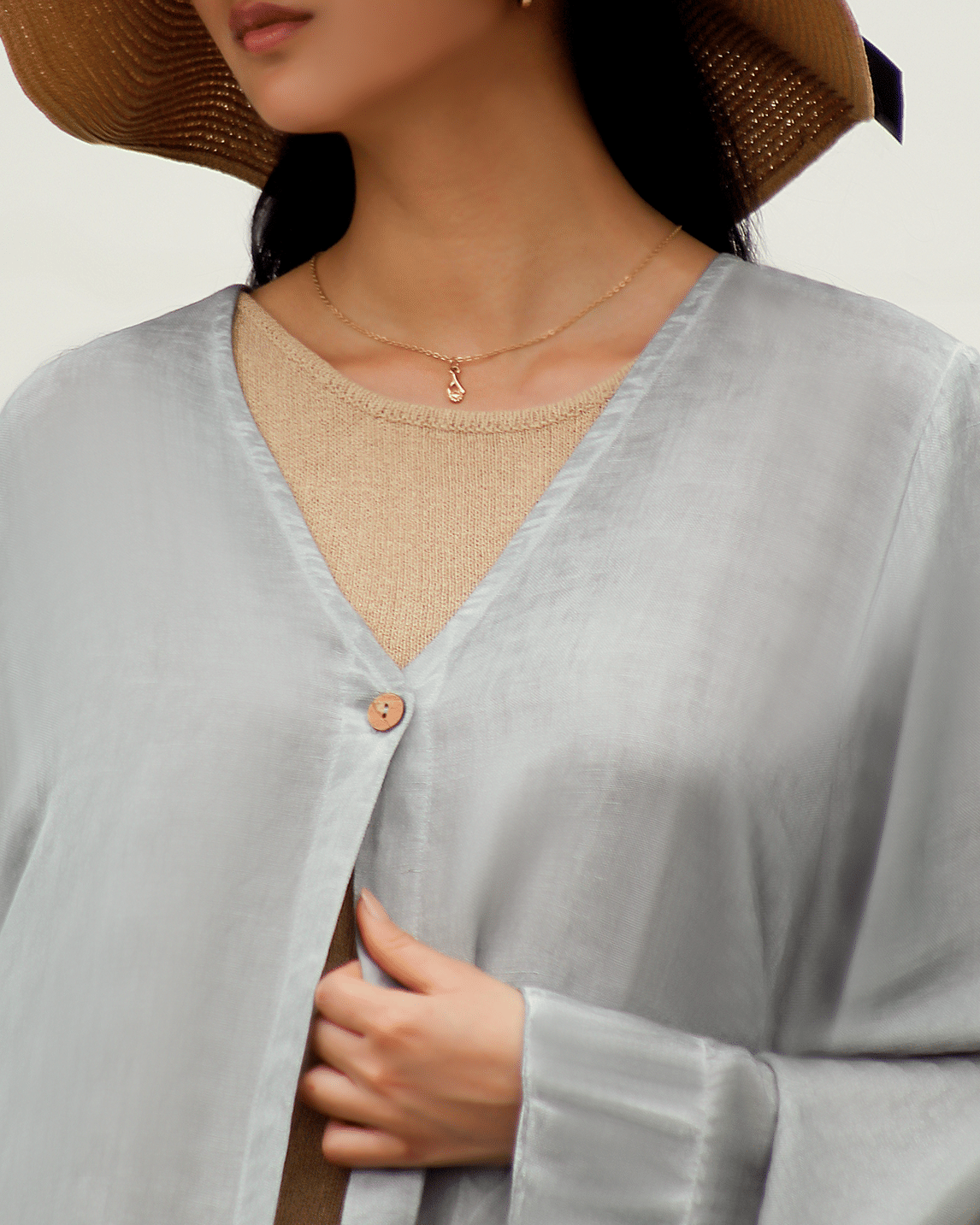 Capa Lino Vest-0020 Gris
