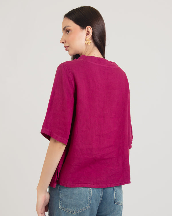 BOTONI BLUSA-130 FUCSIA