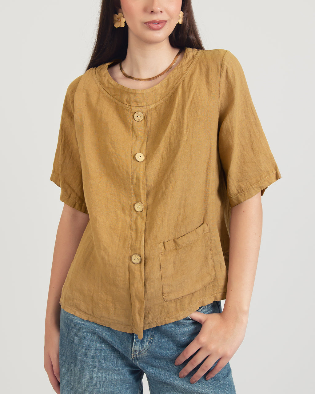 BOTONI BLUSA-130 NATURAL