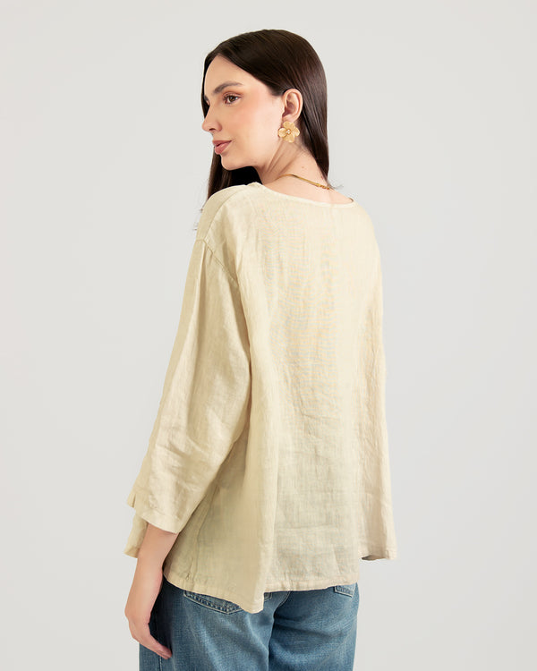 Laura BLUSA-127 BEIGE