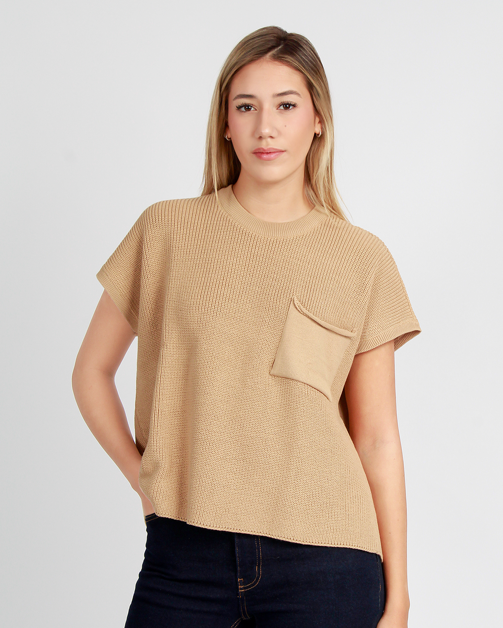 Chompa Perlina-48 Beige