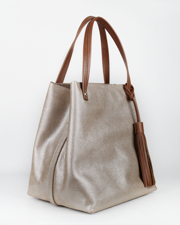 Cartera Tote Bag DS-2582 Toffe Plata