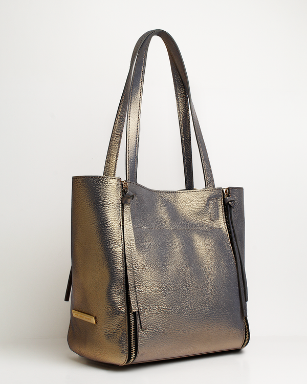 Cartera Tote Bag DS-2584 Oro Metalizado