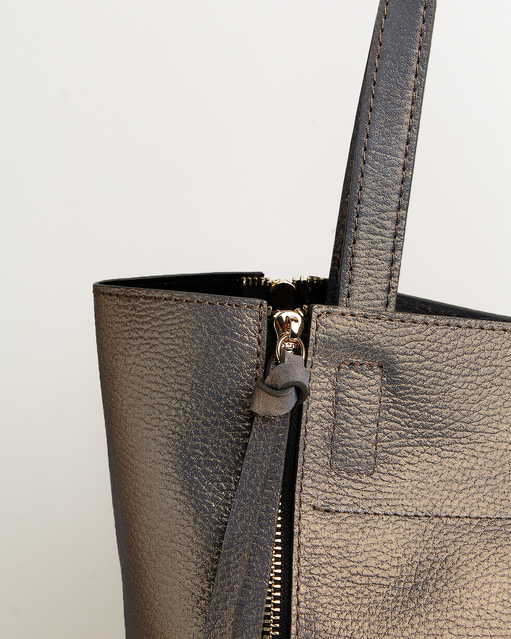 Cartera Tote Bag DS-2584 Oro Metalizado
