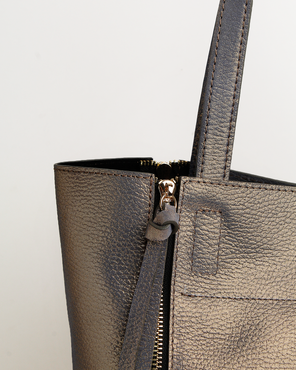Cartera Tote Bag DS-2584 Oro Metalizado