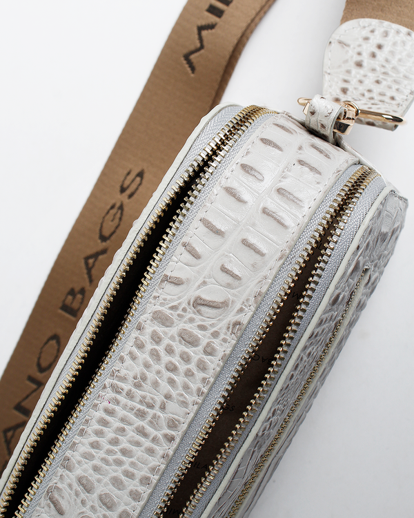 Cartera Crossbody DS-3223 Blanco Yacare