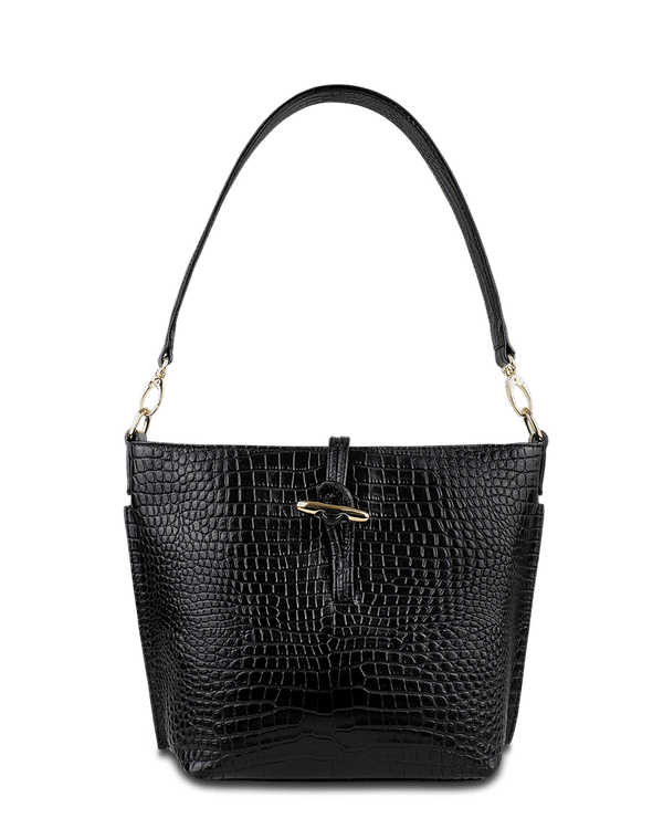Cartera Shoulder Bag-3584 Negro Croco