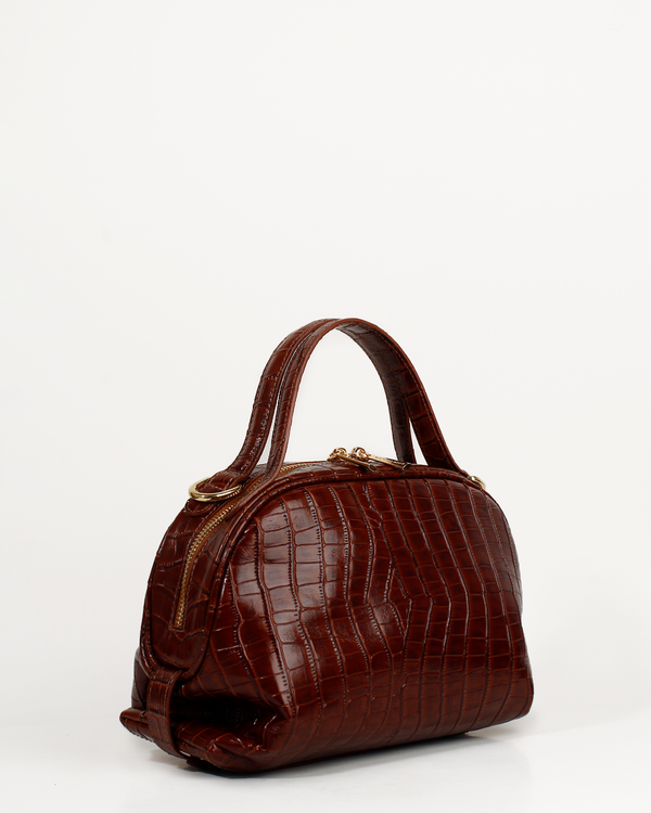 Cartera Satchel DS-3592 Natural Croco