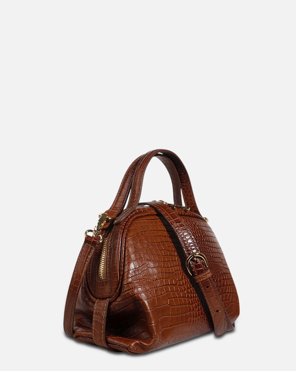Cartera Satchel DS-3592 Natural Croco