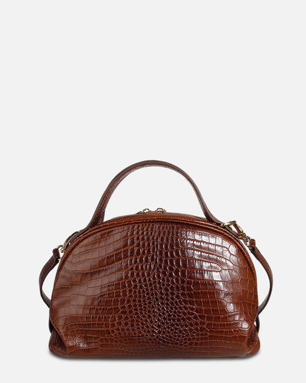 Cartera Satchel DS-3592 Natural Croco