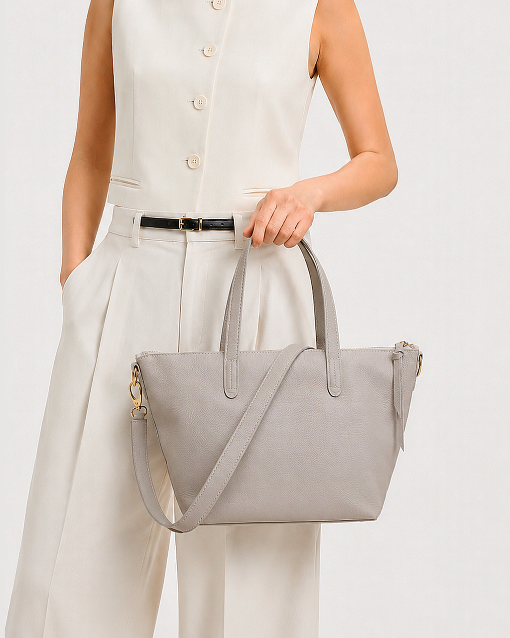 Cartera Satchel DS-3708 Gris