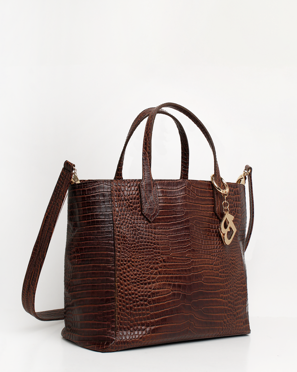 Cartera Satchel DS-3039 Marrón