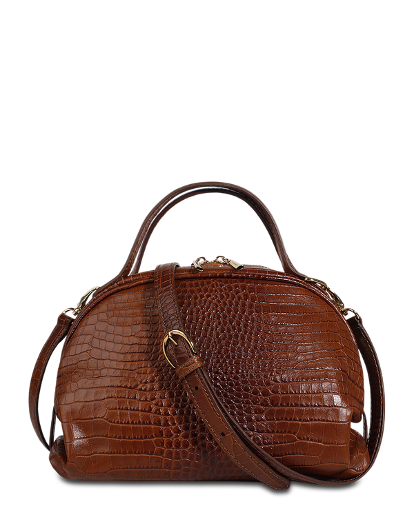 Cartera Satchel DS-3592 Natural Croco