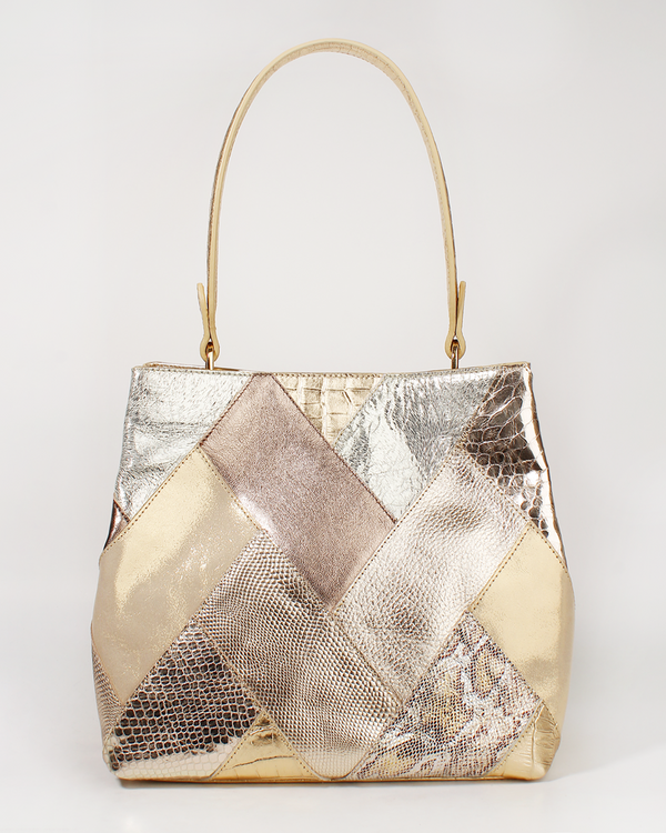 Cartera Satchel DS-3644 Oro