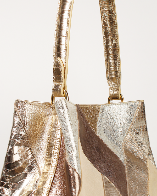 Cartera Satchel DS-3644 Oro