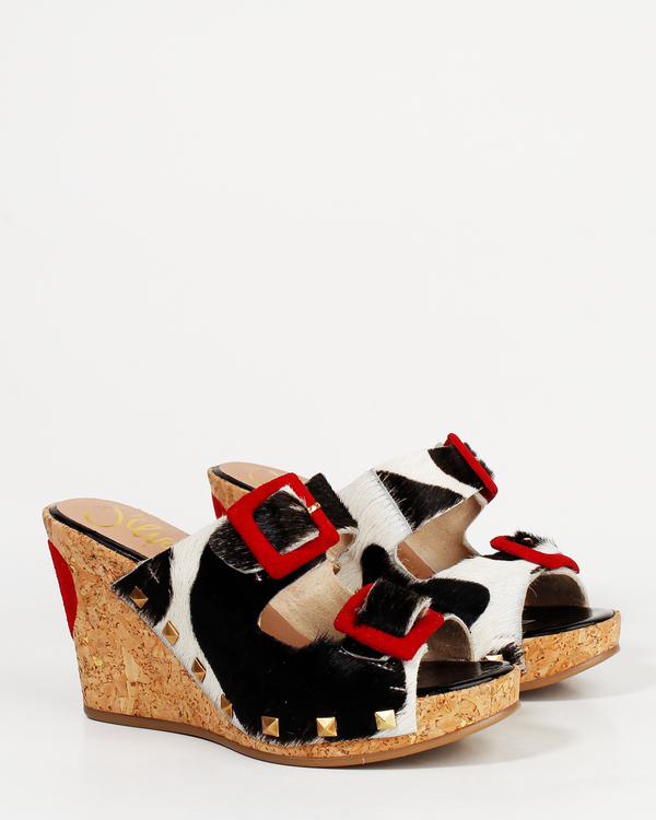 SANDALIA LÚDICA FS-8120 PRINT NEGRO