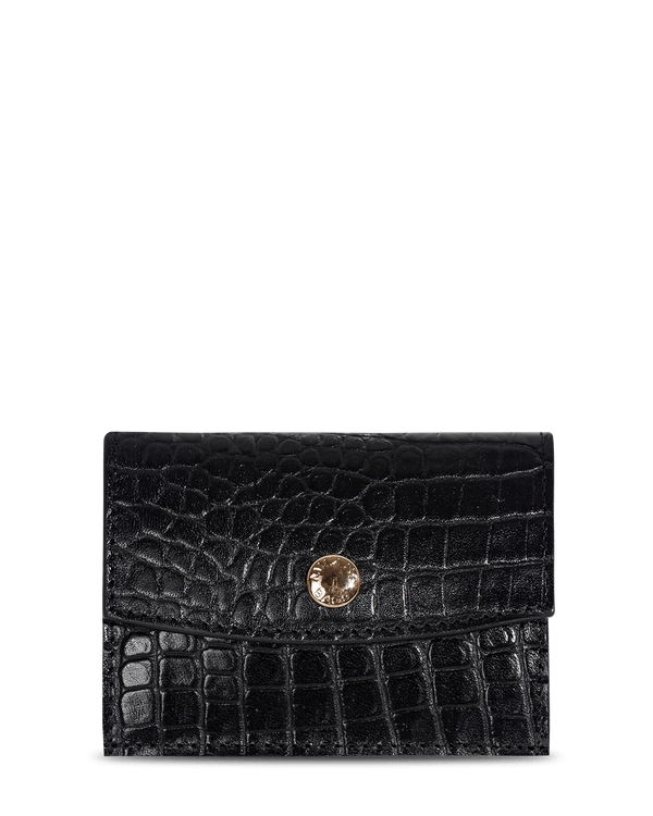 Monedero M-14 Negro Croco