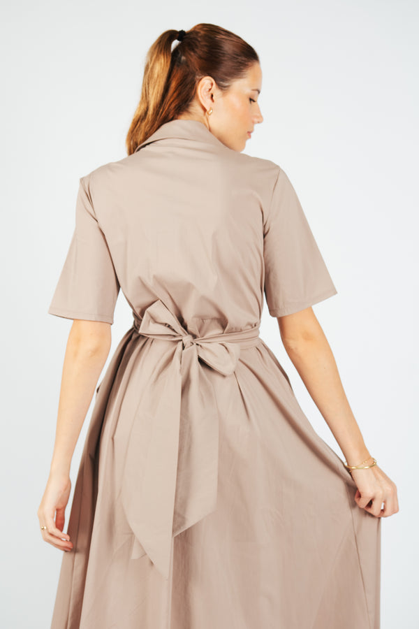 Vestido Wrap Beige VEST-107