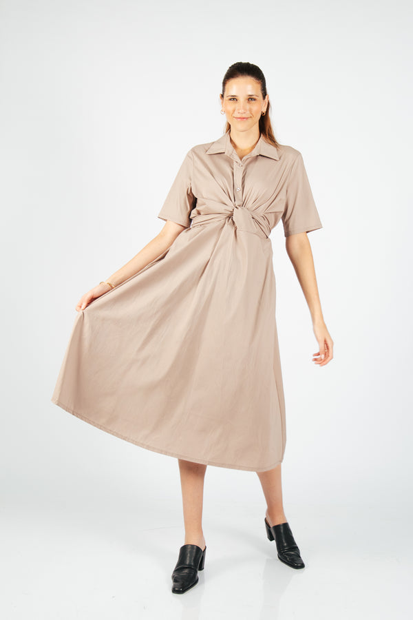 Vestido Wrap Beige VEST-107