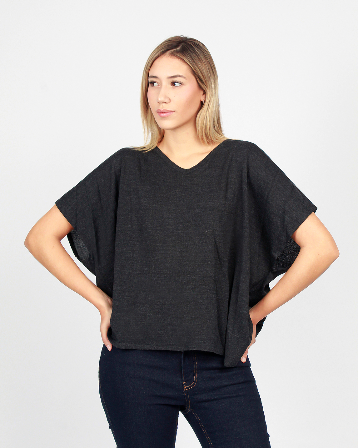 Polo Palermo OVERSIZE-55 Gris Oscuro