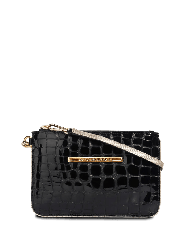 Mini Cartera PC-114 Negro Croco