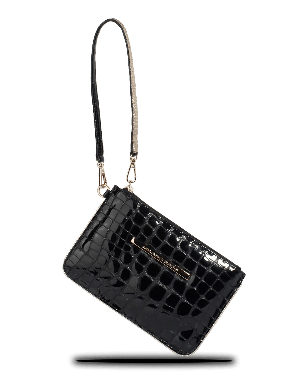 Mini Cartera PC-114 Negro Croco