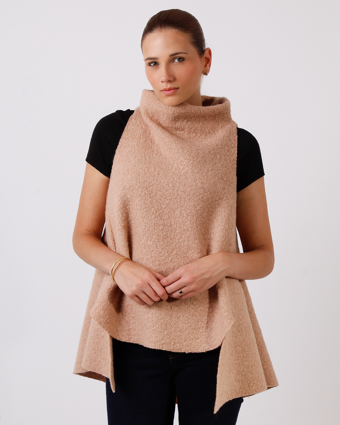 Poncho cozy Gille Beige
