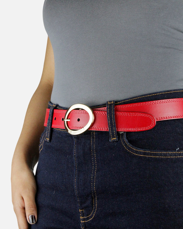 Cinturon Mujer S-245 Rojo