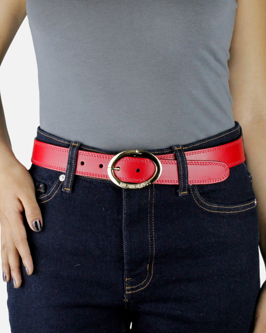 Cinturon Mujer S-245 Rojo