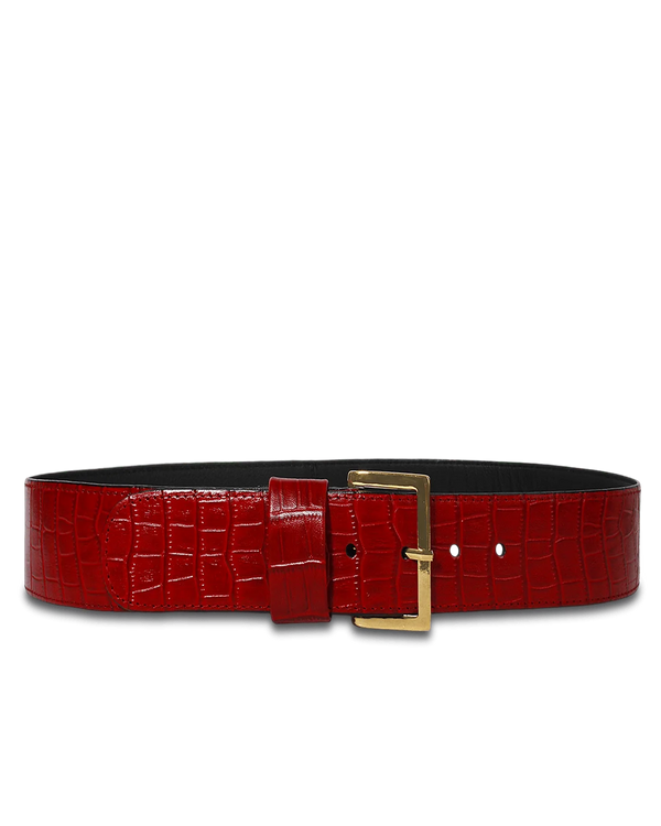 Cinturón Mujer S-0406 Rojo Croco