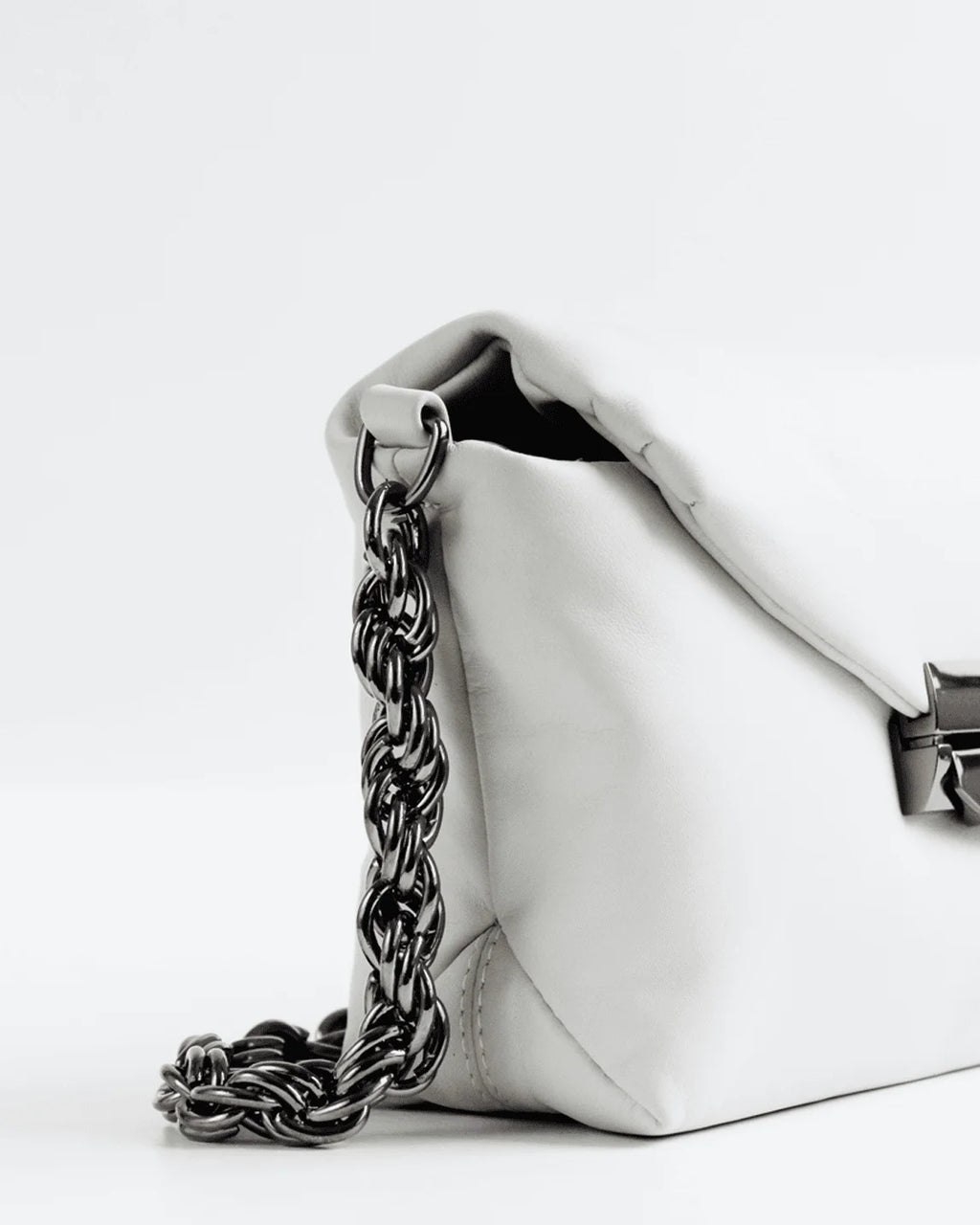 Cartera Puffy DS-3521 Blanco Humo