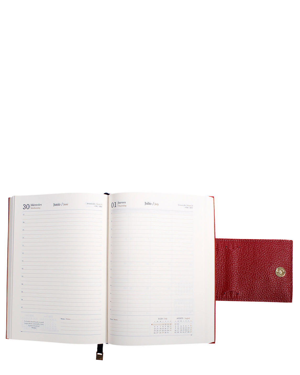 Agenda AG-0125 Color Rojo