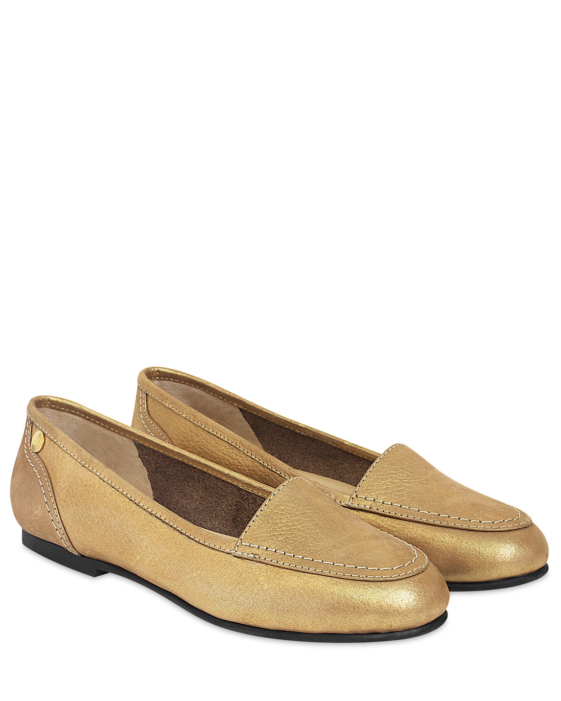 Calzado Flat FM-7563 Color Oro