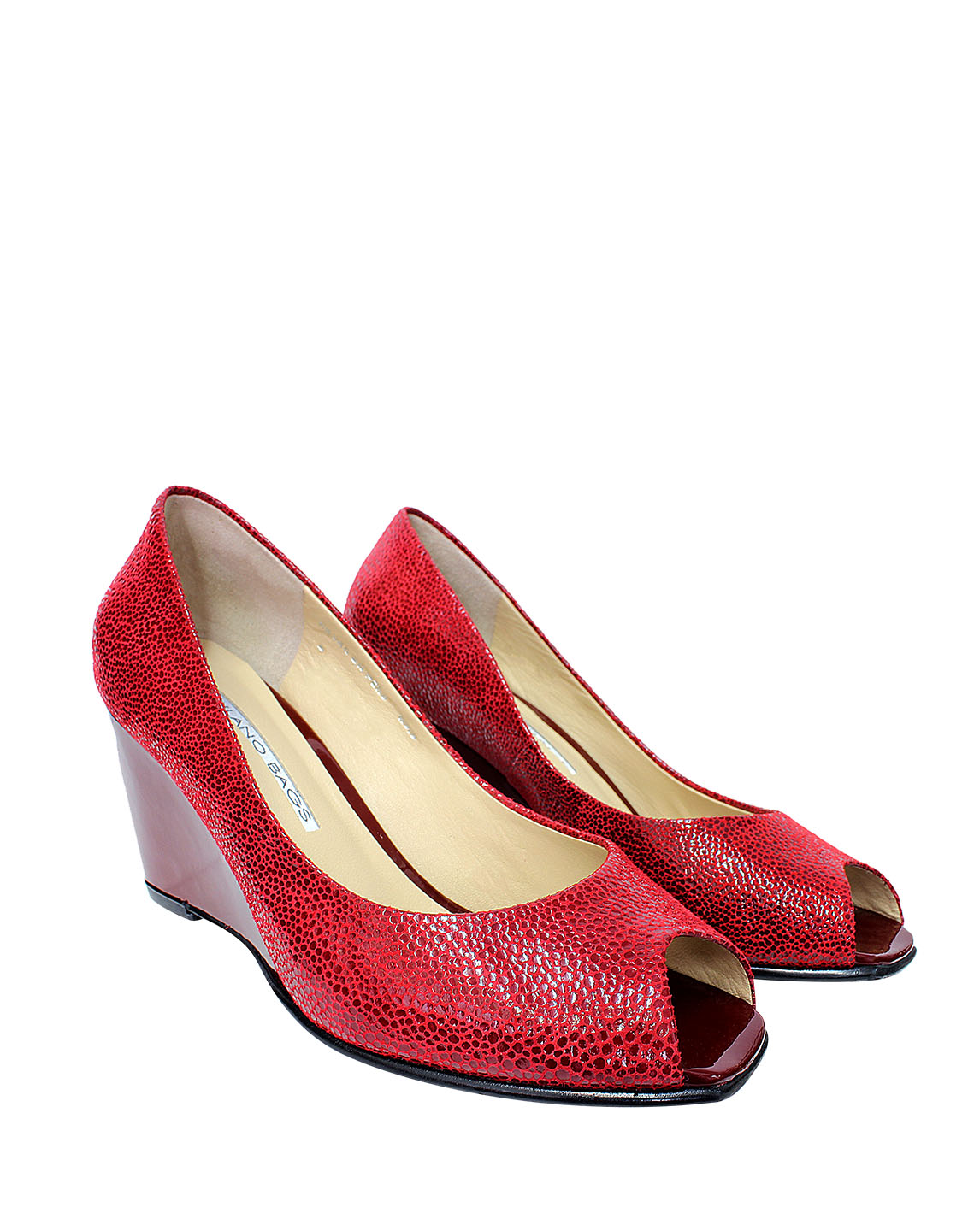 Peep toes online rojos