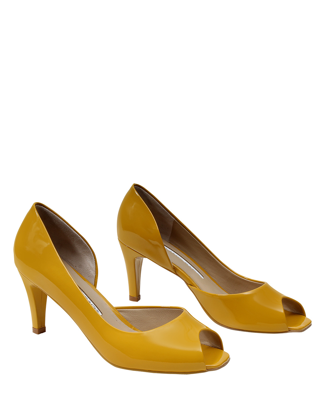Calzado Peep Toe FRP-7849 Color Amarillo