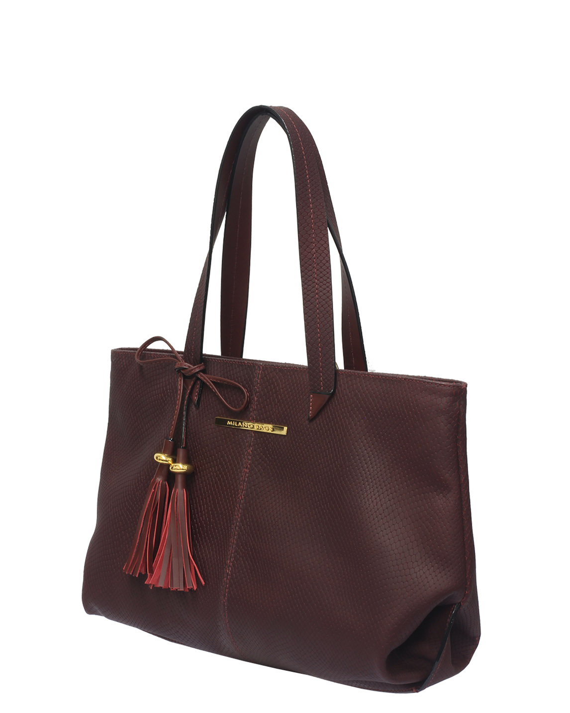 Cartera Satchel DS-2511 Color Rojo Cereza
