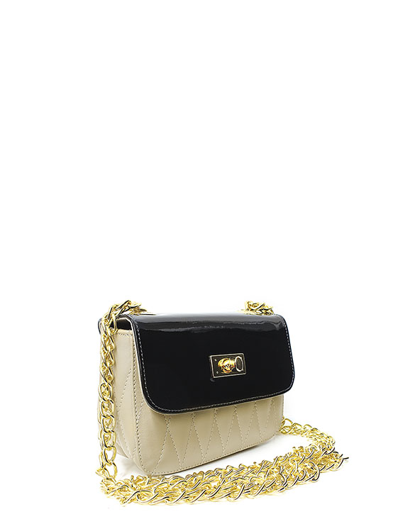 Cartera Satchel DS-2571 Color Beige