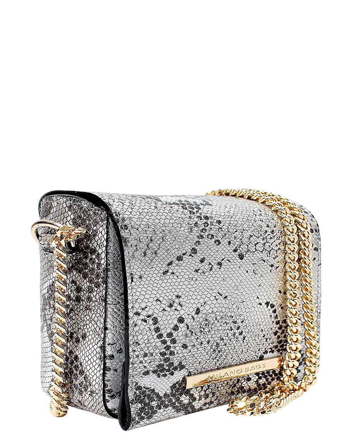 Cartera Satchel DS-3093 Color Plata Gr