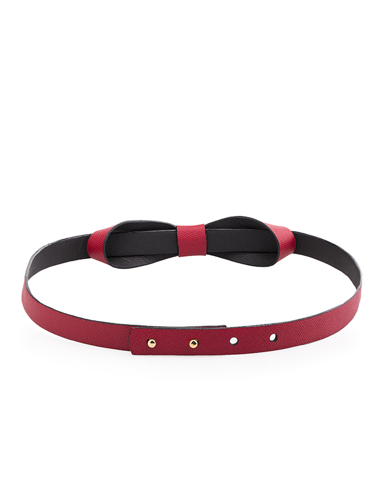 Cinturon Mujer S-555 Color Rojo