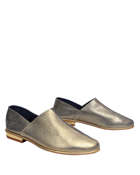 Zapato Flat FR-9351 Color Oro