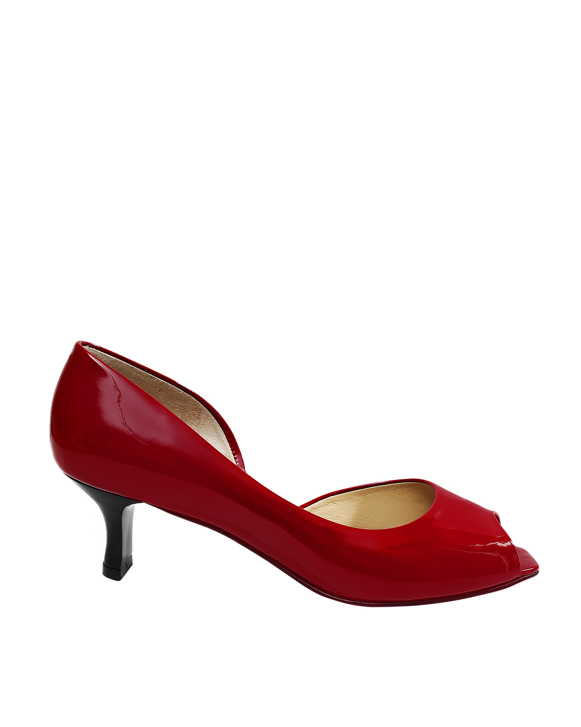 Zapato Peep Toe FRP-9345 Color Rojo